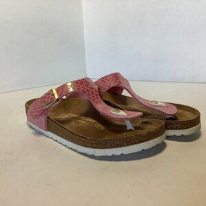 Birkenstock Gizeh T-Strap Sandals Pink Size 37 Regular Width